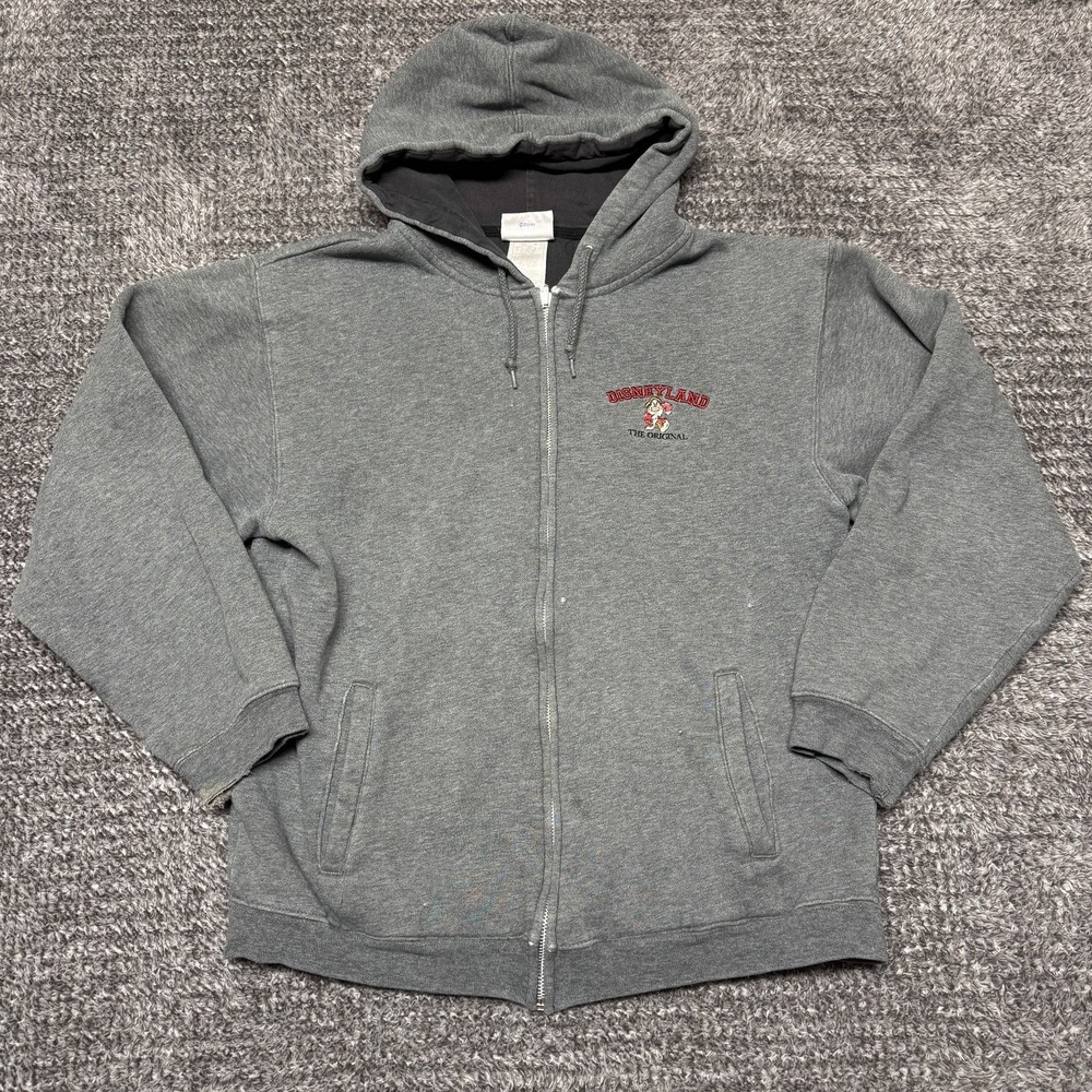 Disney Parks Grumpy Full Zip Hoodie Sweatshirt Unisex S Gray 1955 The Original